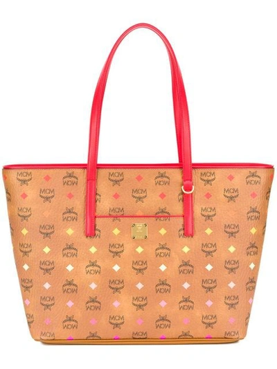 Mcm Anya Tote Bag In Neutrals