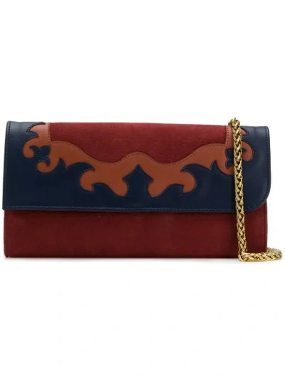 Zanellato Clutch Mit Applikation In Red