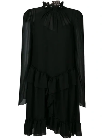 See By Chloé Layered Ruffle Dress In Black