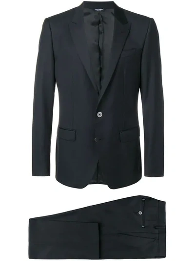 Dolce & Gabbana Slim Fit Two Piece Suit In Black