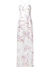 Zimmermann Long Floral Print Dress In White