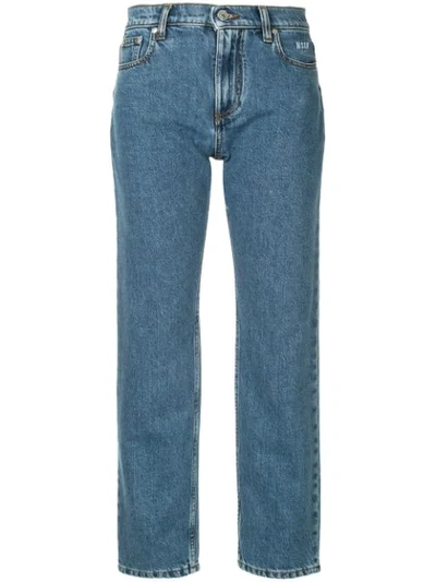 Msgm Straight-leg Jeans In Blue