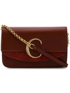 Chloé C Chain Clutch In Brown