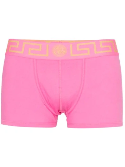Versace Greca Border Boxers - Pink