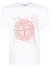 Stone Island Logo Print T In White