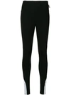 Philipp Plein Stripes Leggings In Black