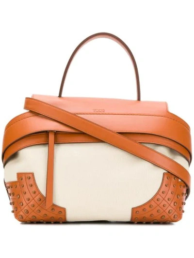 Tod's Wave Tote In Neutrals