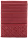 Bottega Veneta Slim Signature Cardholder In Red