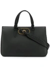 Bottega Veneta Ellittica Tote Bag In Black