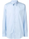 Givenchy Pointed Collar Shirt In Blue