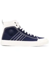 Diesel Mohawk Logo Sneakers In Blue