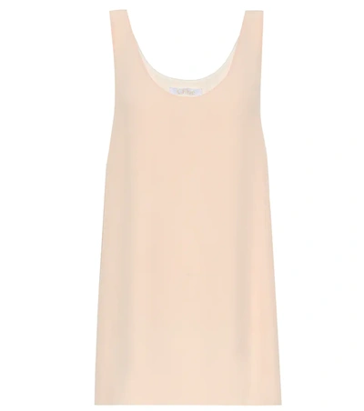 Chloé Round Neck Tank Top In Pink
