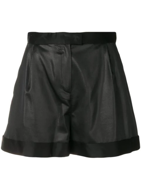 Pinko High Waisted Shorts In Black | ModeSens