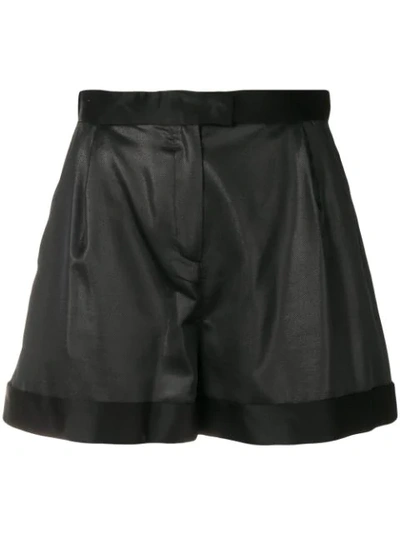 Pinko High Waisted Shorts In Black