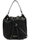 Miu Miu Matelassé Shoulder Bag - Black