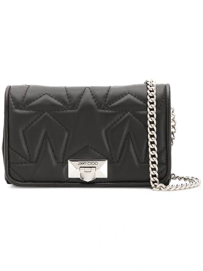 Jimmy Choo Helia Cross Body Bag In Black