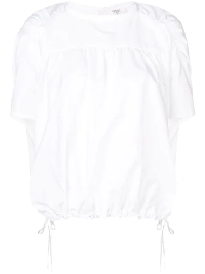 Atlantique Ascoli Ruched Top In White