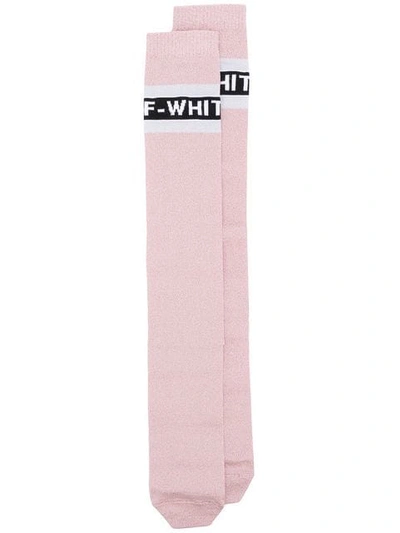 Off-white Medium Industrial Socks In Pink