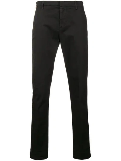 Dondup Slim Fit Chinos In Black