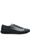 Prada Leather Sneakers In Blue