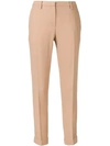 N°21 Cropped Skinny Fit Trousers In Neutrals