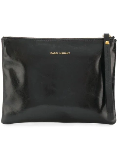 Isabel Marant Zipped Coin Pouch In Black