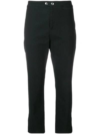 Isabel Marant Cropped Trousers In Black