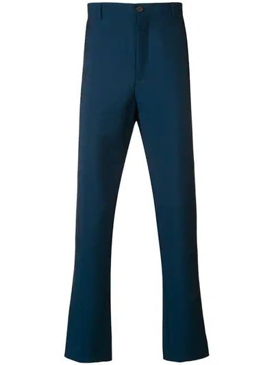 Kenzo Straight-leg Trousers In Blue