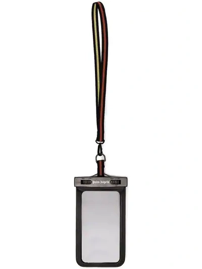 Palm Angels Black Waterproof Pvc Iphone Case In Black