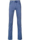 Jacob Cohen Slim Fit Trousers In Blue