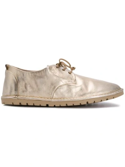 Marsèll Round Toe Lace-up Shoes In Gold