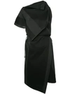 132 5. Issey Miyake Printed Asymmetric Dress In Black