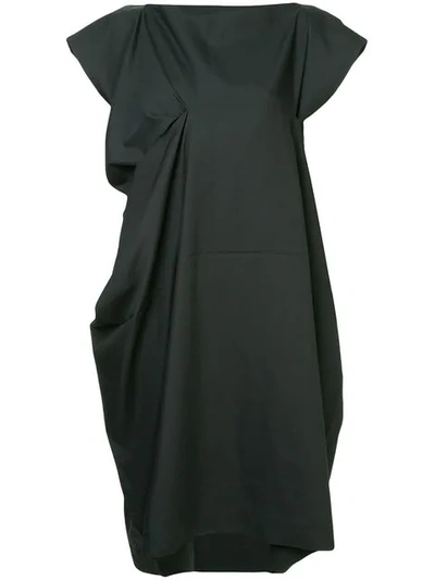 132 5. Issey Miyake Draped Dress In Black