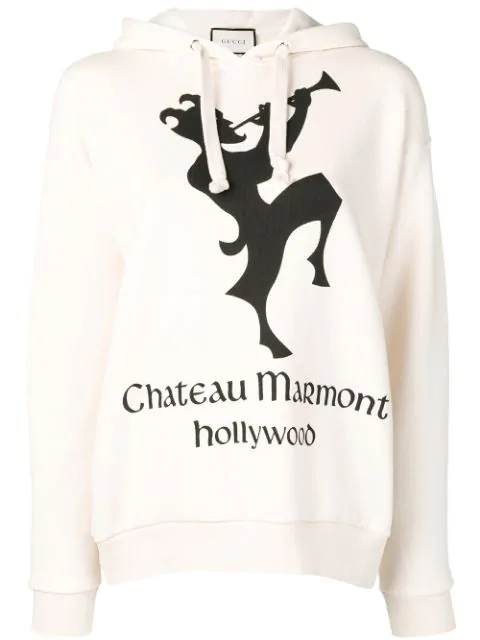 sweatshirt with chateau marmont print