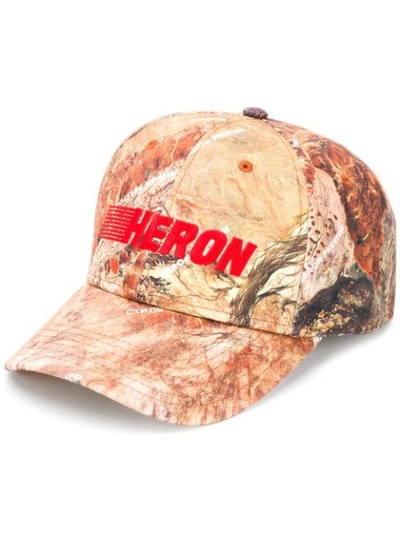 Heron Preston Logo Cap In Orange