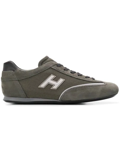 Hogan Low Top Trainers In Green