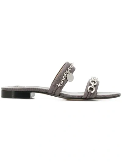 Chloé Victoria Sandals In Grey