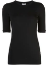Brunello Cucinelli Cotton Jersey Fitted Jersey T-shirt In Black