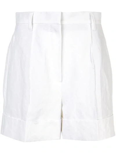 Brunello Cucinelli Tailored Fitted Shorts In White