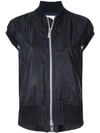 Sacai Sleeveless Bomber Jacket In Black