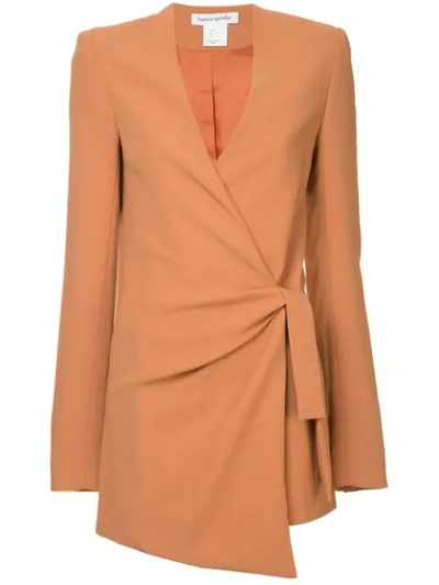 Bianca Spender Ballerina Wrap Jacket In Brown ModeSens