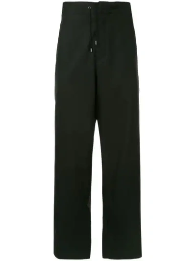 Oamc Drawstring Tailored Trousers In Black