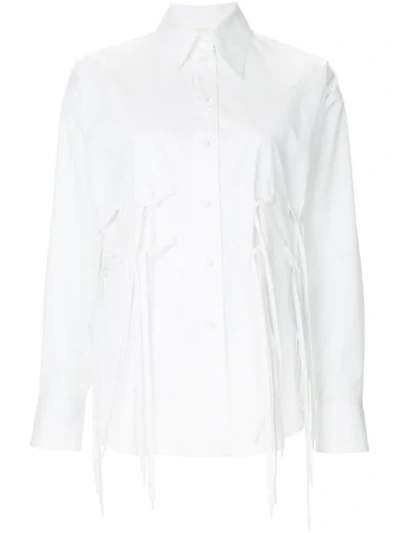 Ports 1961 Tie Laces Detail Shirt In White