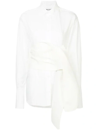 Maticevski Faithful Shirt With Cummerbund In White