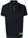 Dsquared2 Piqué Polo Shirt In Black