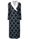 Rixo London Olivia Floral Dress In Black