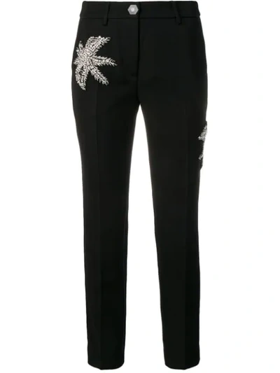 Philipp Plein Aloha Plein Tailored Trousers In Black