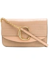 Chloé C Chain Clutch In 20c Nut