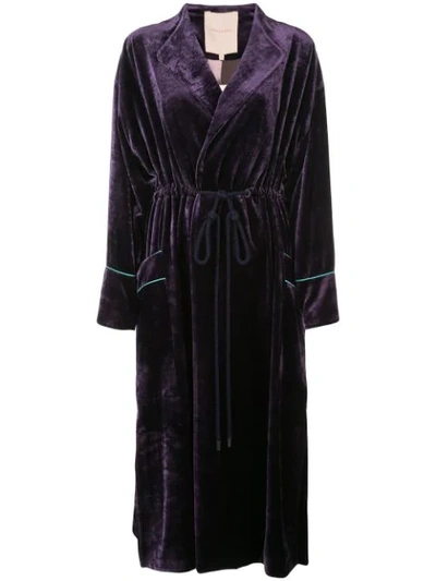 Roksanda Robe Coat In Purple