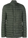 Herno Nuage Quilted Jacket In Green